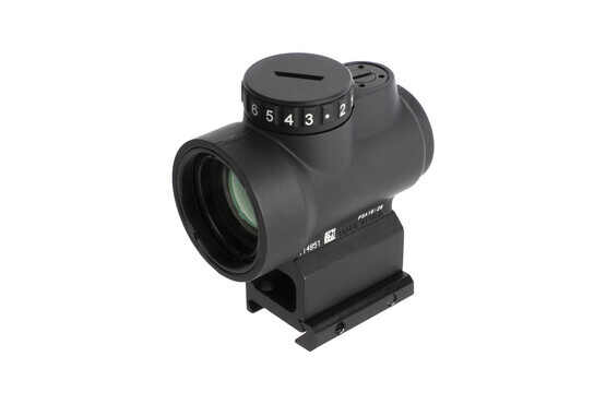 Trijicon MRO green dot with 2MOA reticle is fully sealed and waterproof to 100 feet, with an lower 1/3rd height mount www.primaryarms.com